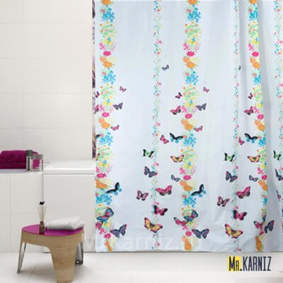 Штора для ванной BUTTERFLY SHOW