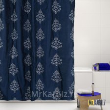 Штора для ванной Dark Blue Effect